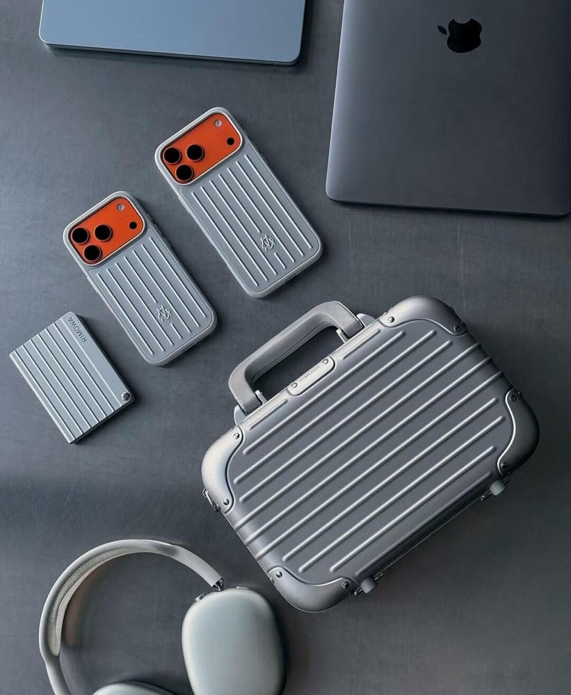 RIMOWA-Style Luxury Case for iPhone 17 Pro Max